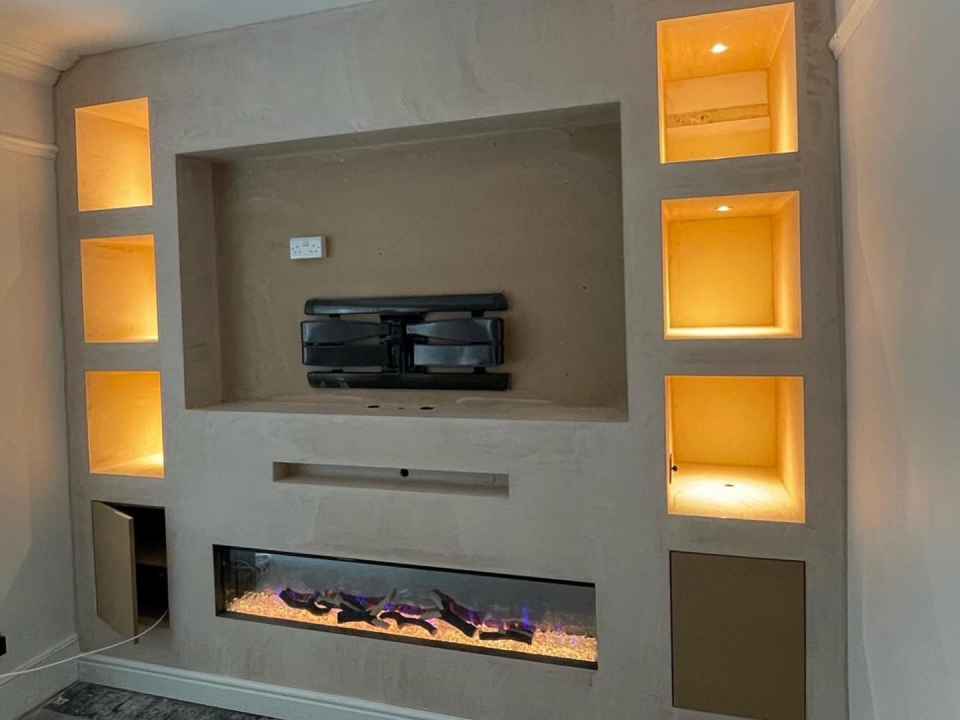 LED feature wall media wall installation in London